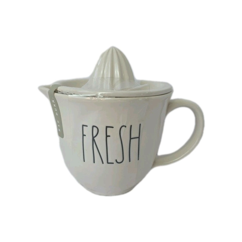 Rae Dunn ceramic white Lemon Juicer Fresh NEW
